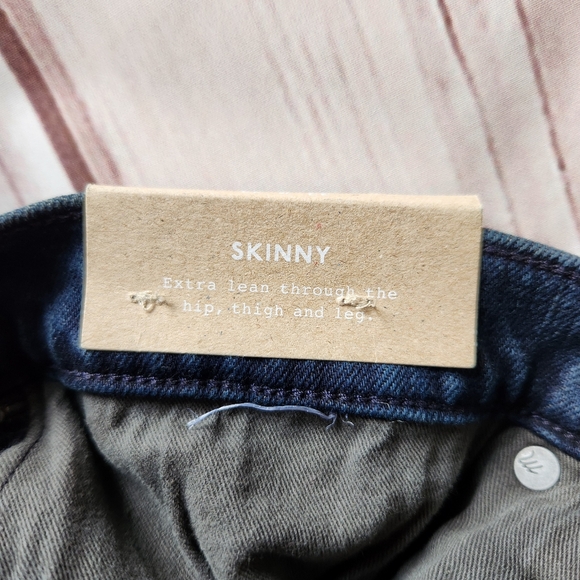 NWT Madewell "Skinny" Slender Dark Waites Wash Blue Jean #NC122 Men's Size 33x34 - Picture 9 of 12